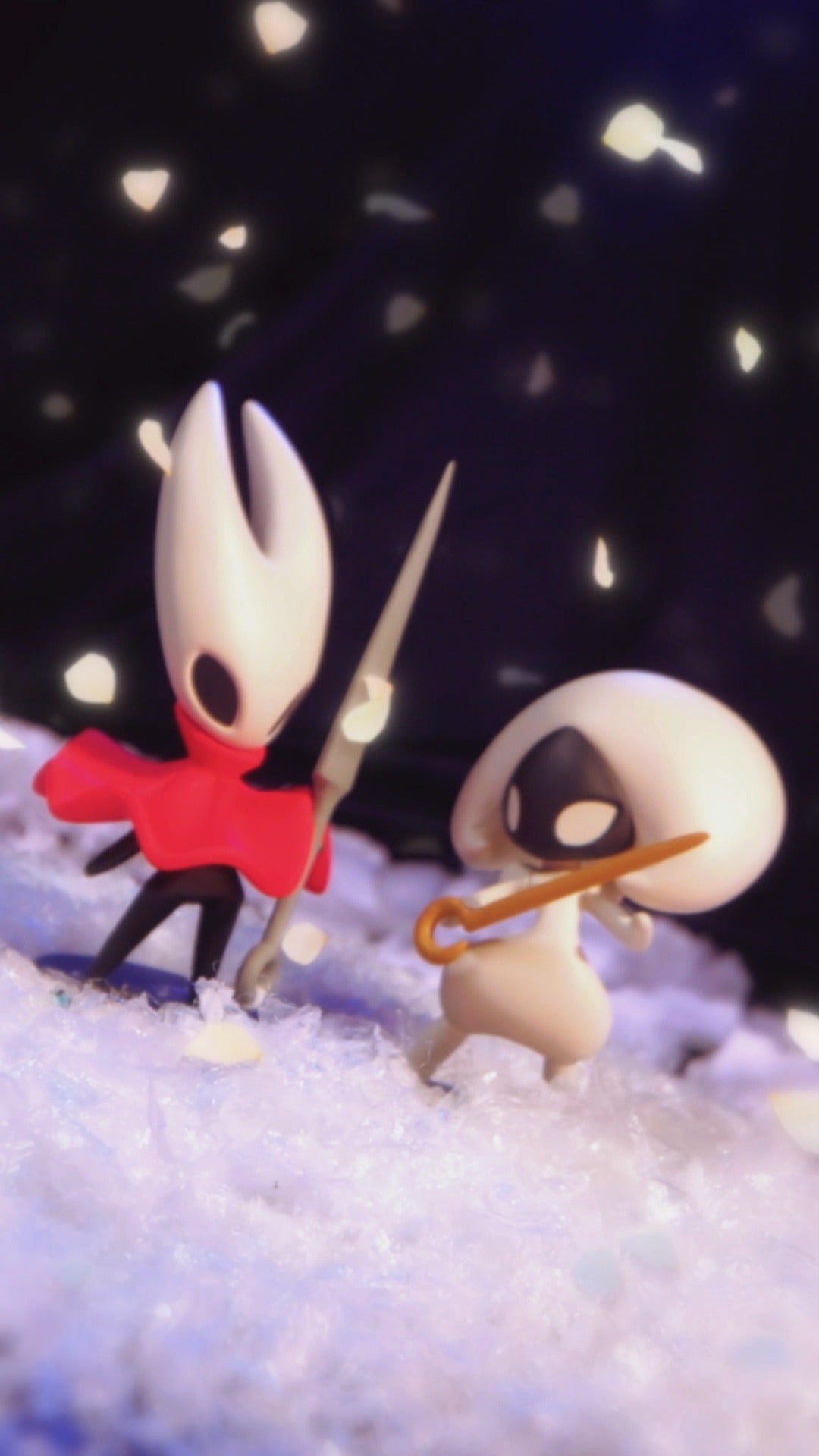 Hollow Knight: Silksong mini figurines are coming to Fangamer! 🪡  Choose from Hornet, Flea, Trobbio, Sherma, Lace, Shakra, Garmond & Zaza and Phantom - All available individually or in a complete set! ❤️  #HollowKnightSilksong #Silksong #HollowKnight #Fangamer #Hornet